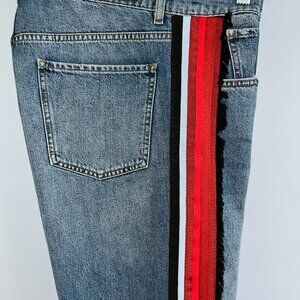 Victoria Victoria Beckham Jeans, Sz 32, Side Stripe Straight Leg, Ladies